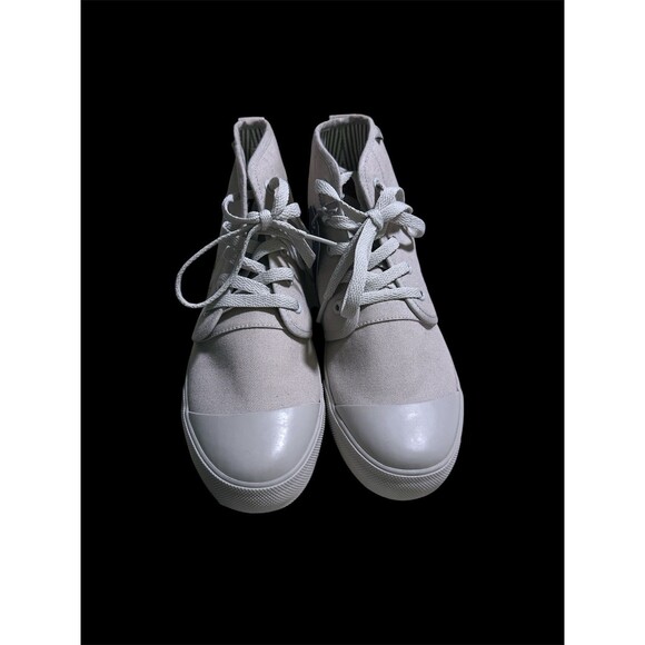 BANGS SHOES HIGH TOPS BEIGE LONDON FOG SUCCULENT/CACTUS   Unisex W8/M6.5 NWT - Picture 5 of 6